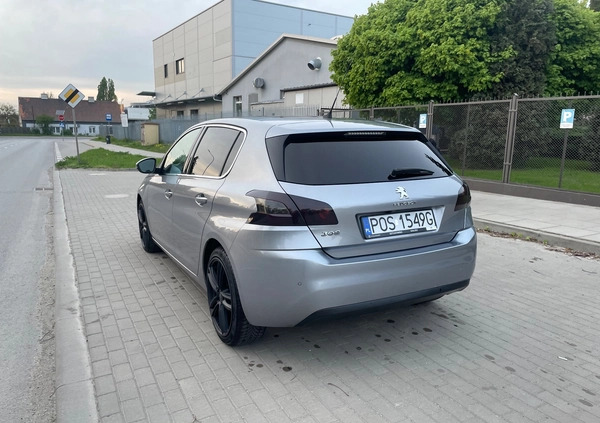 Peugeot 308 cena 45500 przebieg: 88900, rok produkcji 2014 z Kalisz małe 46